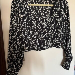 Two Black and white Women's croptops